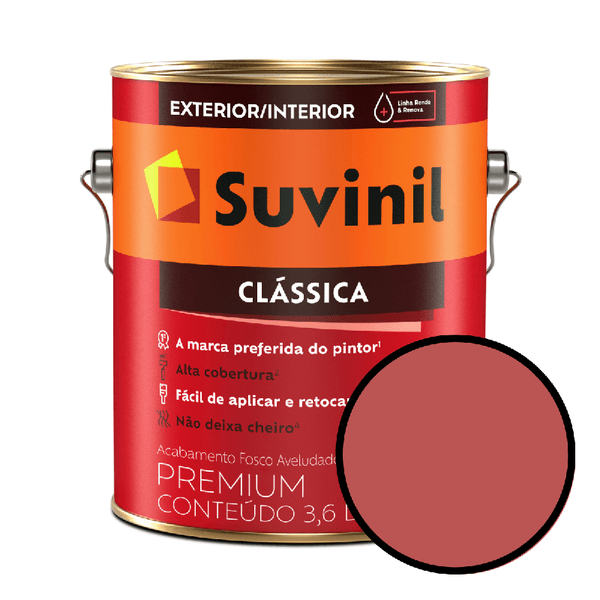 Tinta Clássica Suvinil - Vermelho-cardinal