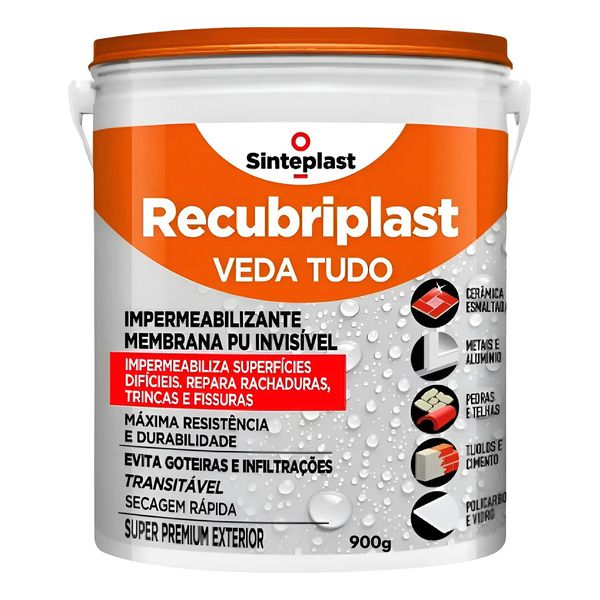 Veda Tudo 0,9kg Recubiplast Vedação Forte Rápida Durável