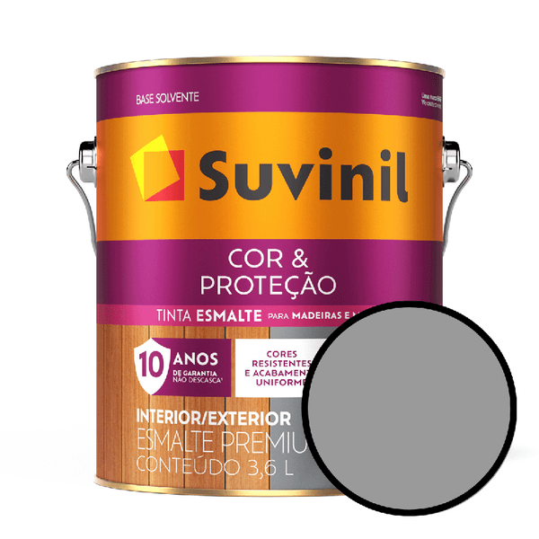 Esmalte Cor & Proteção Brilhante - Alumínio
