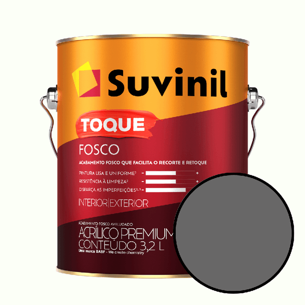 Tinta Para Parede 3,6 Litros Toque Fosco Suvinil - Granito Nobre