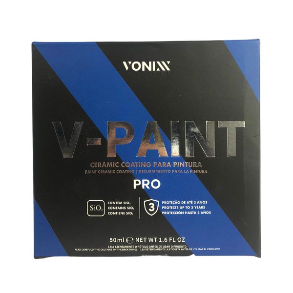 CERAMIC COATING PINTURA V-PAINT 50ML ATÉ 3 ANOS DURABILIDADE