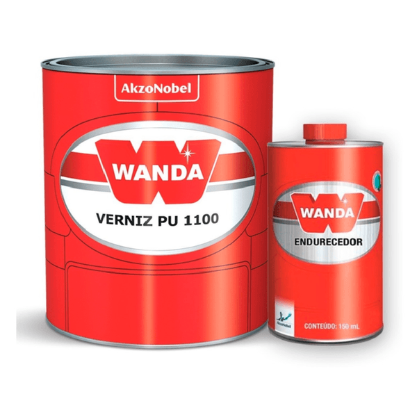 VERNIZ AUTOMOTIVO PU 1100(750ML) + 1091(150ML) - KIT WANDA