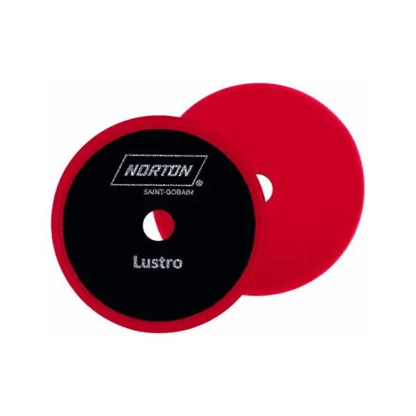 Boina de Espuma Vermelha 5 Pol Mono Face Norton Polimento