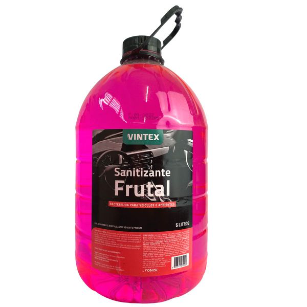 SANITIZANTE VINTEX 5,0L FRUTAL DESINFETANTE COM QUARTERNÁRIO DE AMONIO