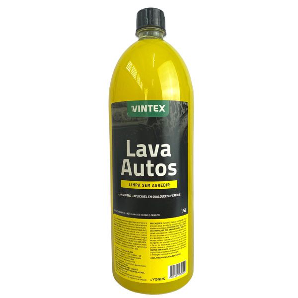 SHAMPOO LAVA AUTOS VINTEX 1,5L CONCENTRADO 1:50