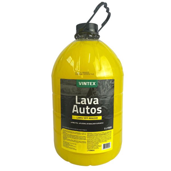 SHAMPOO LAVA AUTOS VINTEX 5,0L CONCENTRADO 1:50