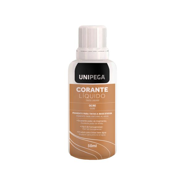 Corante Ocre 50ml Unipega Concentrado Alta Pigmentação