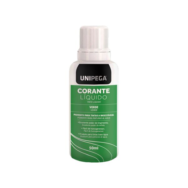 Corante Verde 50ml Unipega Concentrado Alta Pigmentação