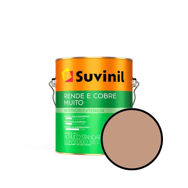 Tinta rende Muito Suvinil 3,6 Litros Flor de Anis