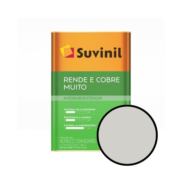 Tinta para Parede Rende Muito Cromio Suvinil 18l