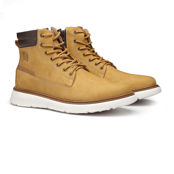 Bota Masculina Sneaker Boot VNT Yellow Couro