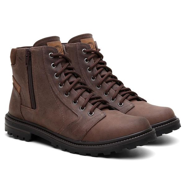 Bota masculina motoqueiro cheap em couro venetto