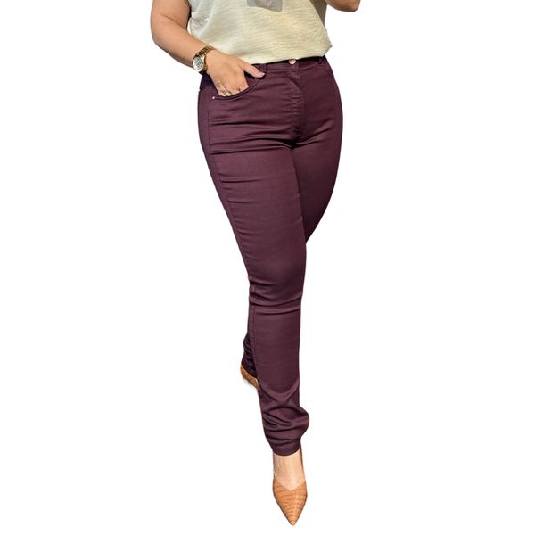 Calça Loopper Marsala Sarja Feminina