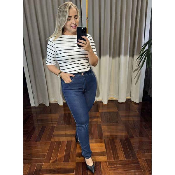 Calça Feminina Jeans Escuro Loopper