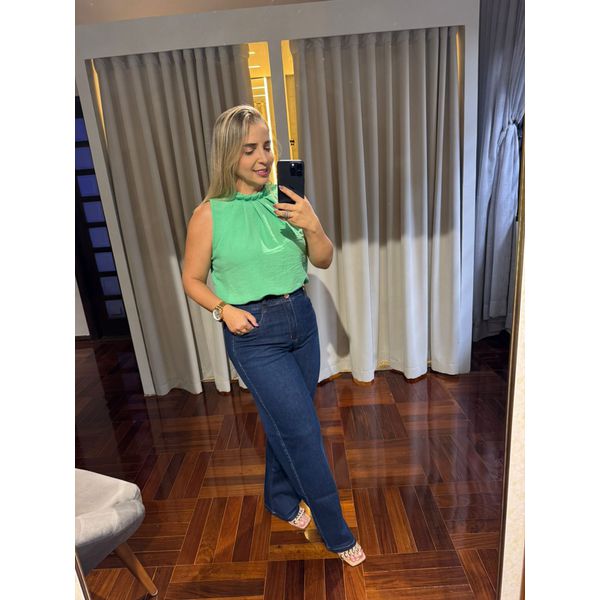 Calça Feminina Jeans Loopper com Elastano