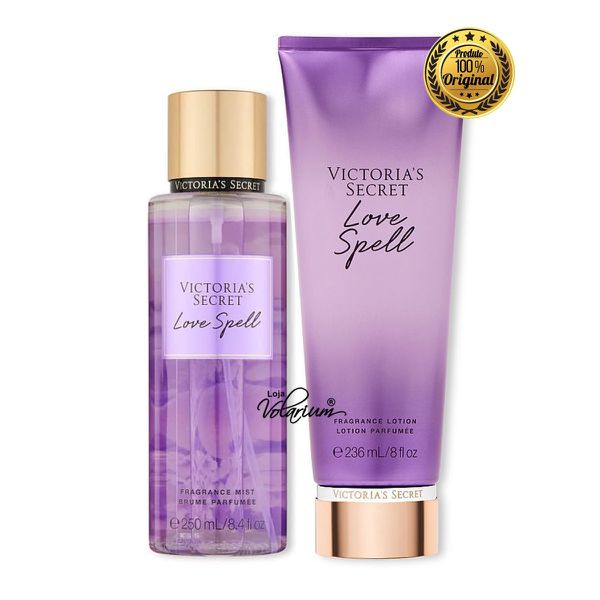 KIT LOVE SPELL VICTORIA SECRET CREME E COLONIA BODY SPLASH ORIGINAL