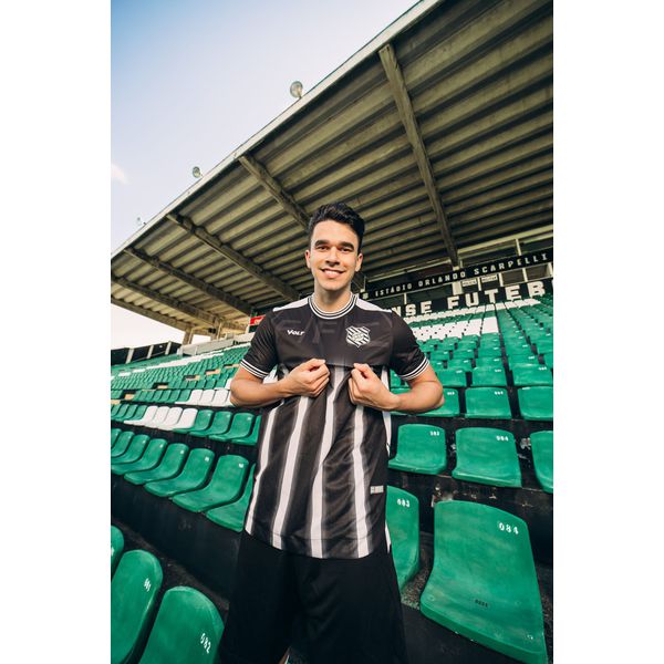 Camisa Masculina Jogo 3 Figueirense 2024 Branco e Preto Volt