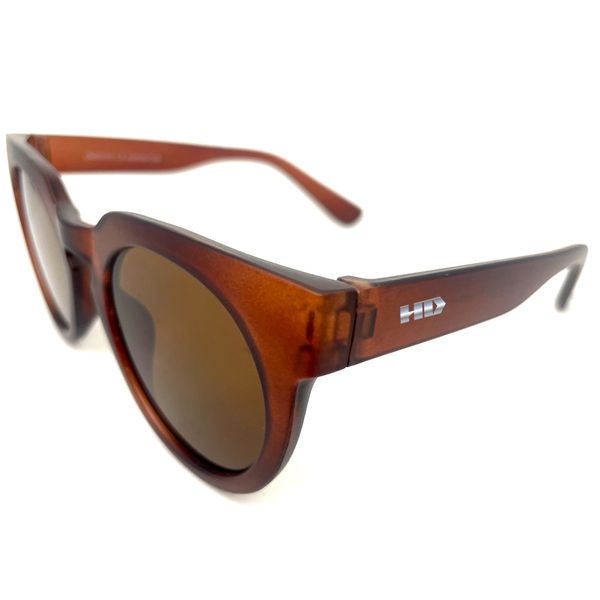 Óculos de Sol HD Owl Marrom em acetato marrom translúcido lentes marrom modelo hype casual.