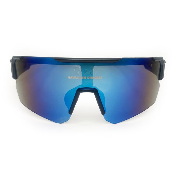 Óculos de Sol Pipeline 2.0.2 HD acetato Preto e verde lentes espelhadas mix esverdeado máscara apoio borracha Preto