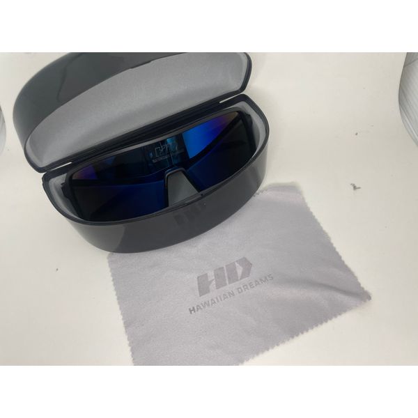 Óculos de Sol CASTRO HD acetato Preto vermelho modelo máscara apoio emborrachado nariz