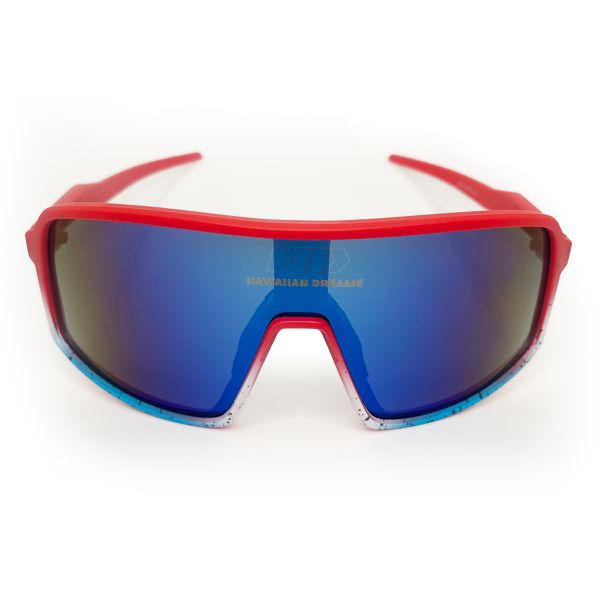 Óculos de Sol HD HAWAI 2.0.1 Vermelho, Azul e Branco Descubra o Desempenho Máximo