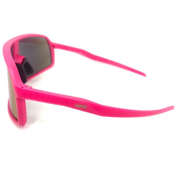 Óculos de Sol HD HAWAI 2.0.3 Armação e Haste Rosa com Lentes Espelhadas Mix Verde Azul Descubra o Desempenho Máximo Branco