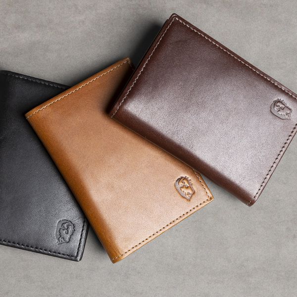 Carteira em Couro Masculina Preta