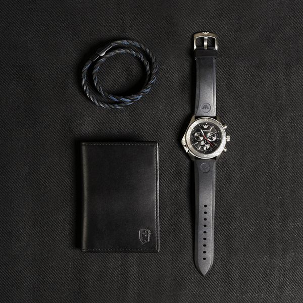 Carteira em Couro Masculina Preta