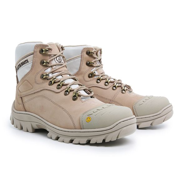 BOTA COTURNO MASTER ORIGINAL EM COURO LEG TIMO AREIA