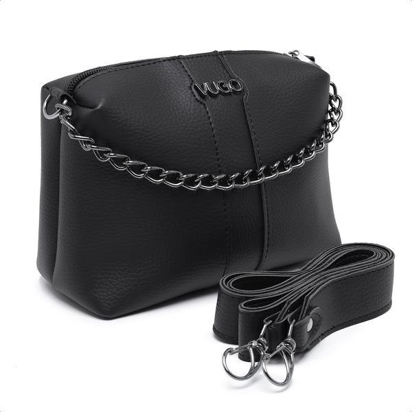 Bolsa Clutch Tiracolo Jade Preta