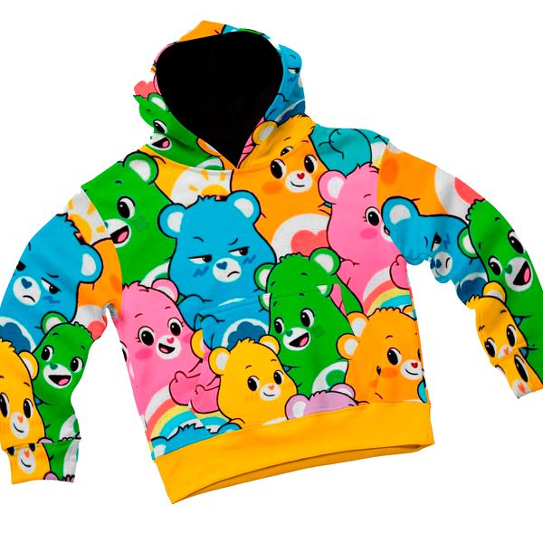 Blusa de Frio Moletom Infantil Grosso Confortável Ursinhos Carinhosos Colorido