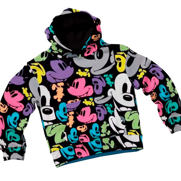 Blusa de Frio Moletom Infantil Grosso Confortável Mickey Roxo