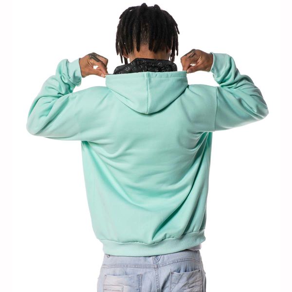 Moletom B sico Verde gua Canguru Masculino W2 STORE