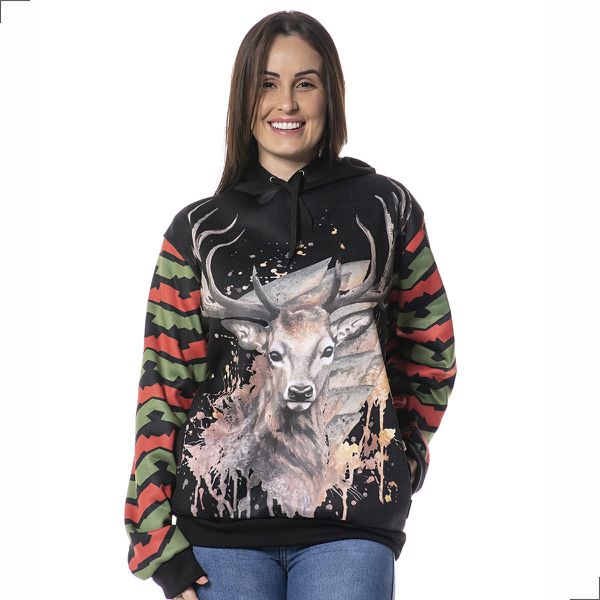 Moletom estampado feminino on sale