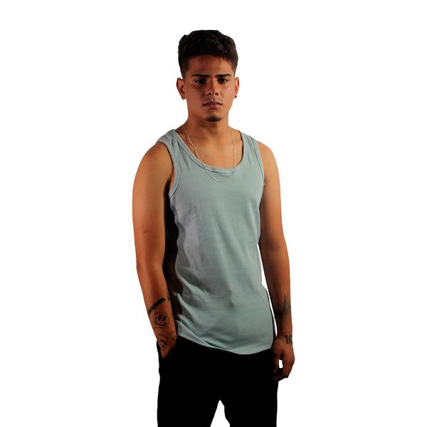 Regata Canelada Premium Cinza W2 (masculina)