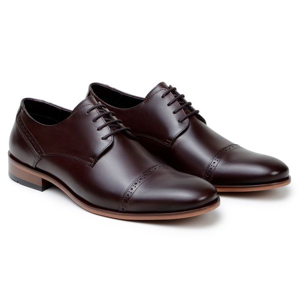 Sapato Masculino Oxford Holanda - Couro Chocolate