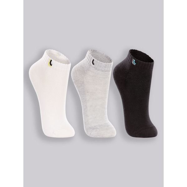 Kit Com 3 Pares De Meia Infantil Cano Curto Lupo Sport 30/36