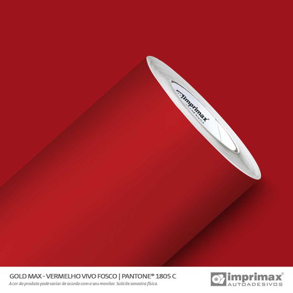 VINIL GOLD MAX VERMELHO VIVO FOSCO 1,22 M