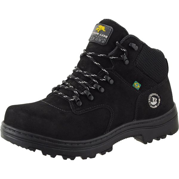 Bota adventure couro nobuck bell boots 780 preto Worldstock