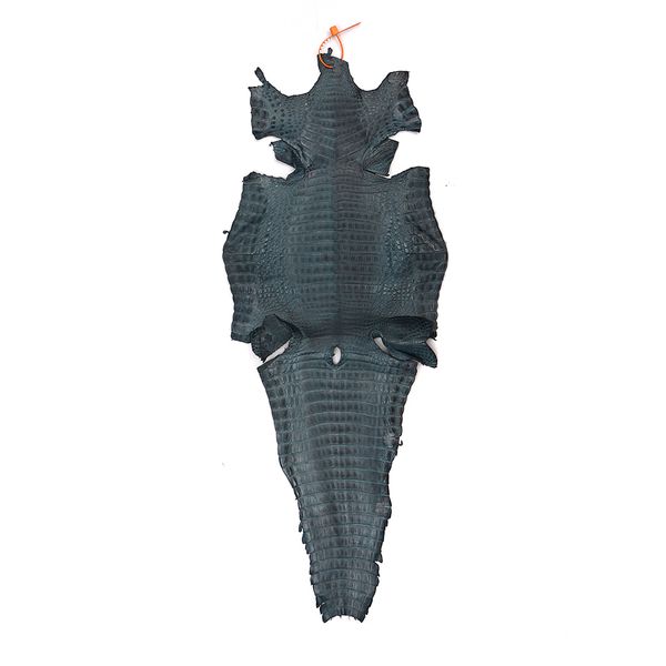 Couro de Jacare Acab. BL (Caiman Yacare ) - SMOKED BLUE - 1050