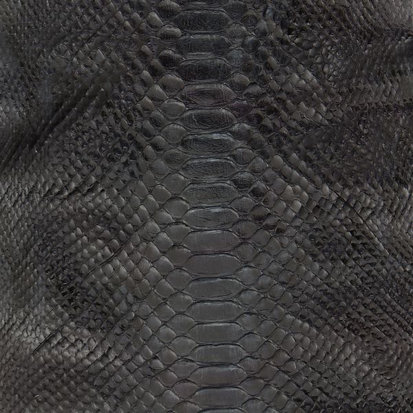 Couro de cobra acabado/curtido BC (Python reticulatus) - Preto - 36/39