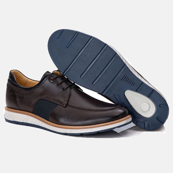 Loafer Masculino Elite Moderno Couro Premium Latego Cafe B2C Shoes