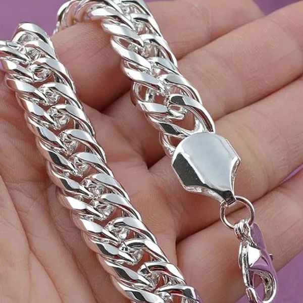 Pulseira para Mulheres e Homens em Prata Esterlina 925 – Acessório Masculino e Feminino para Festas, Presente Versátil e Elegante