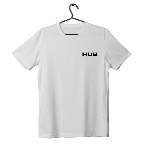 Camiseta Masculina Hubpodcast Branca