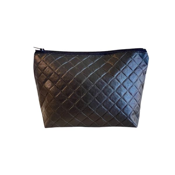 Necessaire de Zíper Preta Fosca Aliah – Estilo e Praticidade para o Seu Dia a Dia