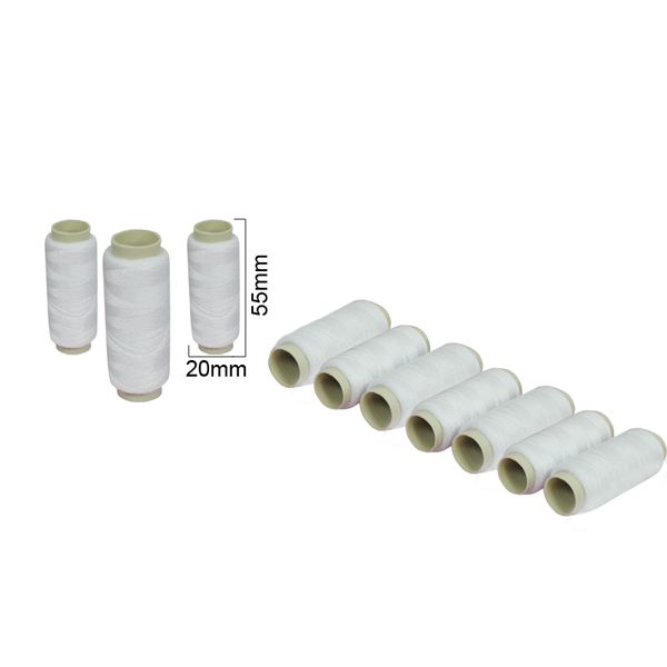 Linha para Costura – Cor Branca – Kit com 10 tubos