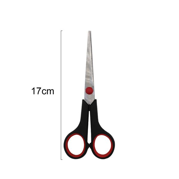 Tesoura de Uso Geral em Aço Inox para Cozinha, Papelaria, Escola, Escritório e Crianças – 17 cm