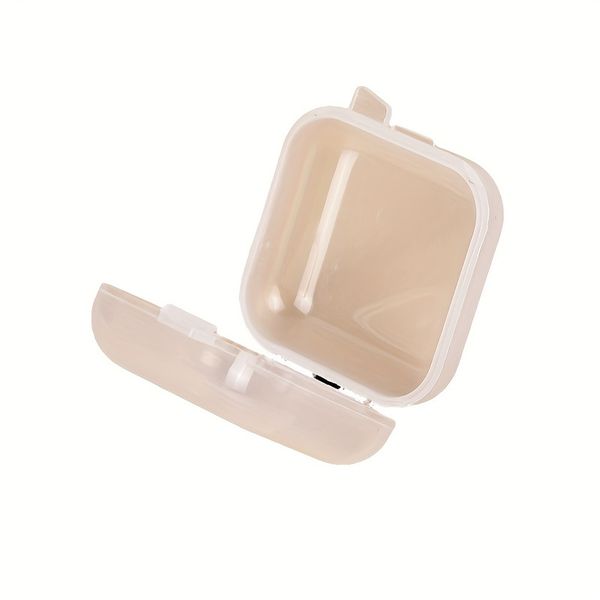 Caixas de Armazenamento de Joias Transparentes com Tampa – Organizador Quadrado para Brincos, Tampões de Ouvido e Pequenas Peças