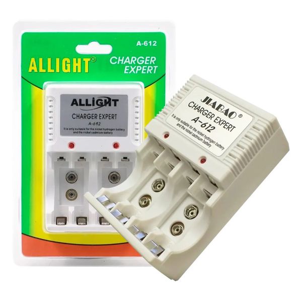 Carregador De Pilhas AA/AAA/9v GLACIER A-612D - ALLRIGHT