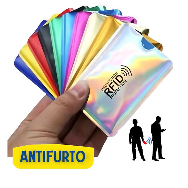 Capinha Porta Cartão com Proteção Antifurto RFID e Bloqueio de Aproximação